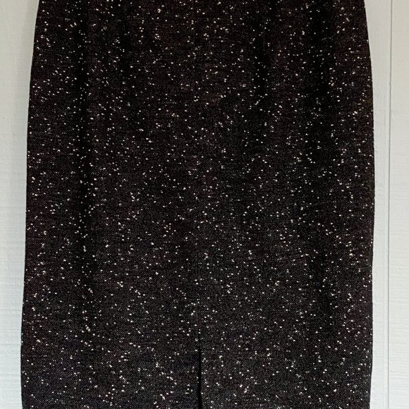 LAFAYETTE 148 Pencil Skirt Black Boucle Wool Blend - Picture 3 of 4